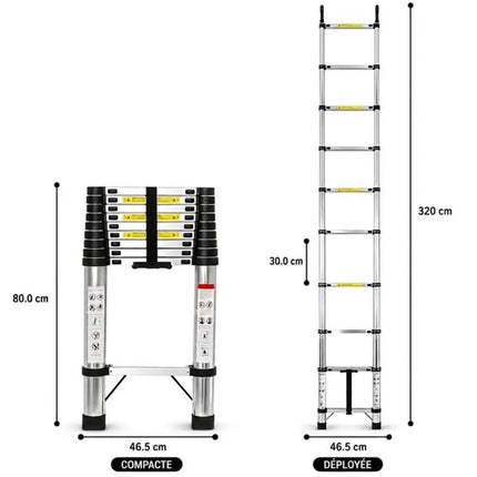Échelle Télescopique 3,2 m